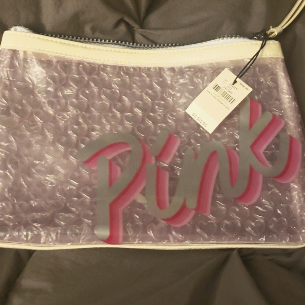 NWT PINK MAKEUP BAG